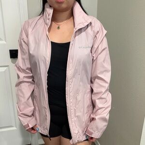Columbia Women's Light Pink Rain Jacket